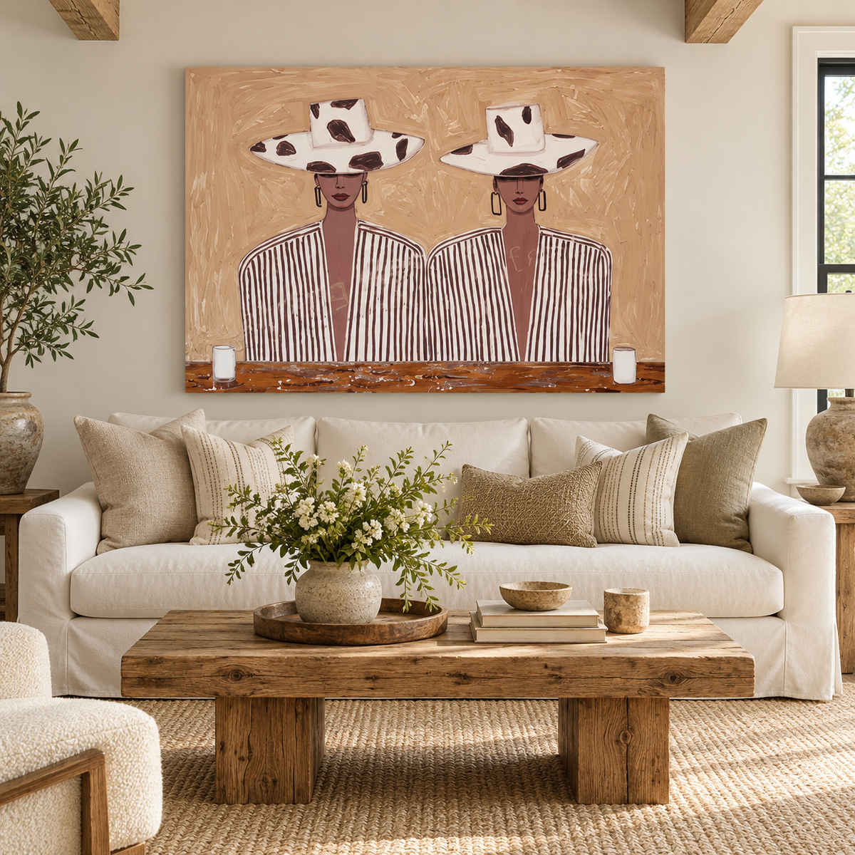 Western Cowgirl Portrait Wall Art