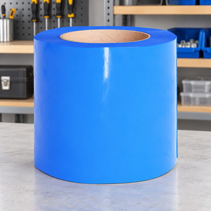 Blue Flexible Door Strip Roll, 50 m