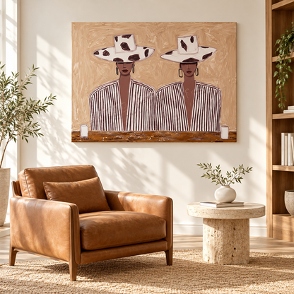 Western Cowgirl Portrait Wall Art