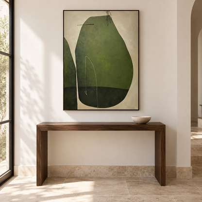 Green Abstract Wall Art for Modern Interiors