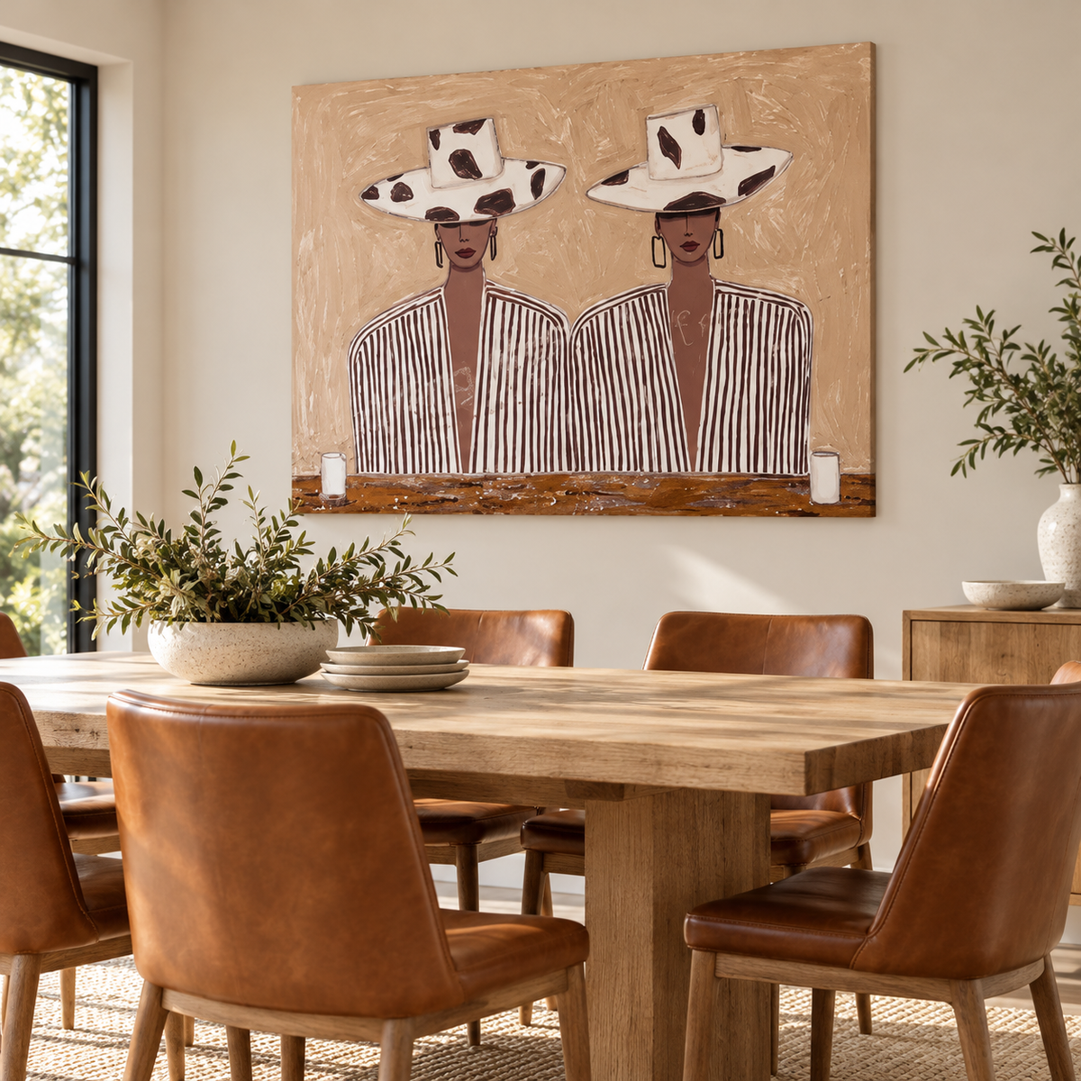 Western Cowgirl Portrait Wall Art